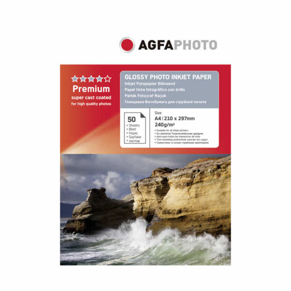AgfaPhoto Premium leskly foto papir 240 g, A 4, 50 listu