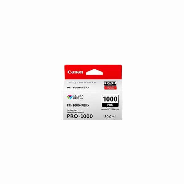 Canon CARTRIDGE PFI-1000PBK photo černá pro ImagePROGRAF ...