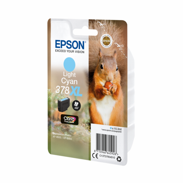 Epson Singlepack Light Cyan 378 XL Claria
