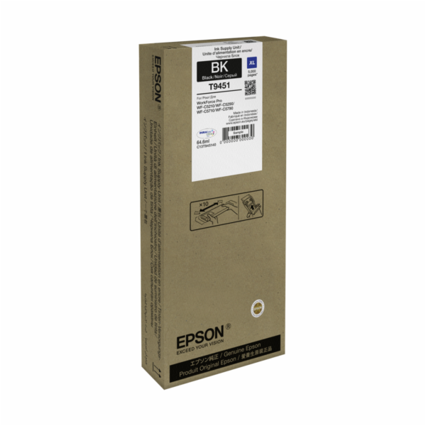 EPSON Ink čer WF-C5xxx Series Ink Cartridge XL Black 64,6 ml