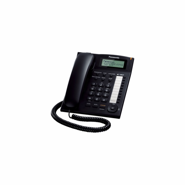 Panasonic KX-TS880FXB - jednolinkový telefon, černý
