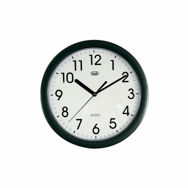 Nástěnné hodiny Trevi, OM 3301/BK, černé, 25cm