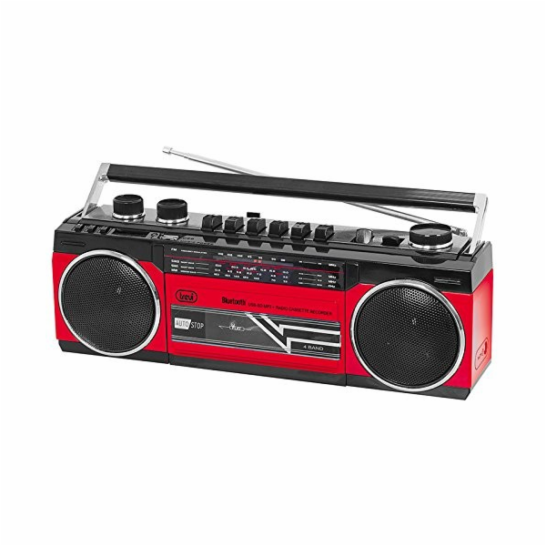Radiomagnetofon Trevi, RR 501BT/RD, MW/FM/SW1-2, autostop...