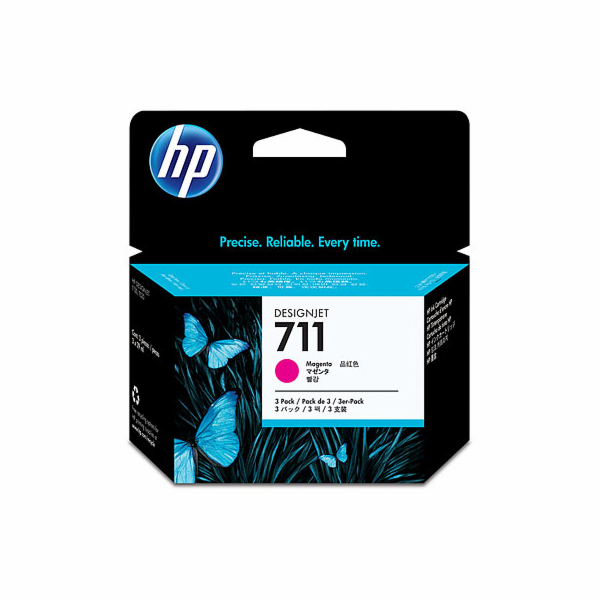 CZ135A HP náplň č. 711 purpurová, 29 ml - 3 ks v balení