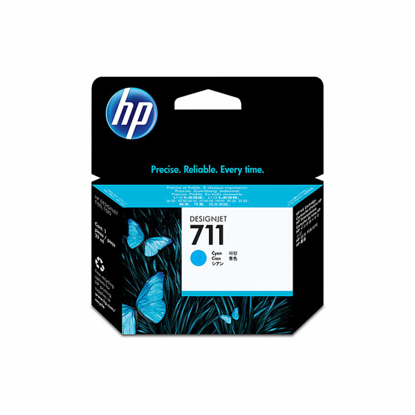 HP 711 Cyan DJ Ink Cart, 29 ml, CZ130A