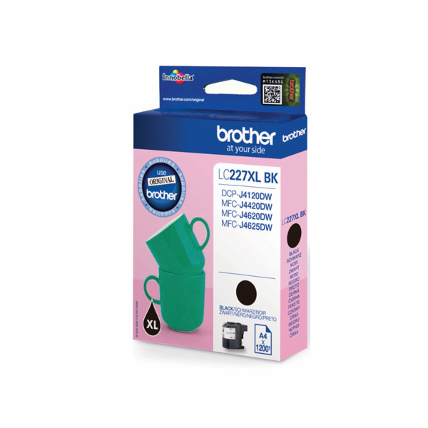 BROTHER INK LC-227XLBK černý inkoust (až 1200 stran A4 dl...