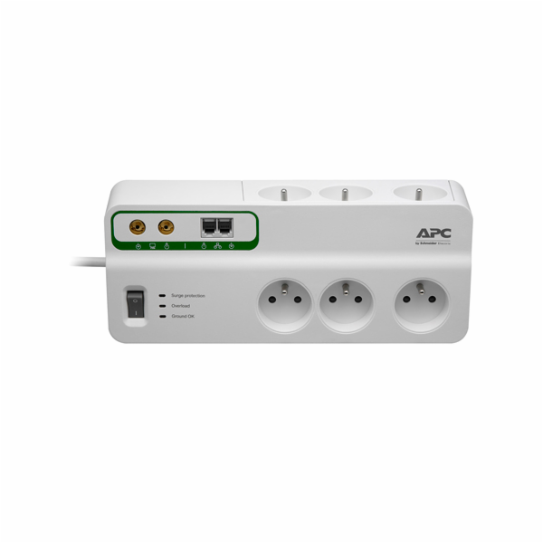 APC Home/Office SurgeArrest 6 Outlets with Phone & Coax P...
