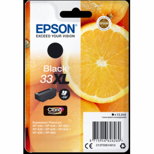 Epson C13T33424012 - originální, ink čer Singlepack "Pome...