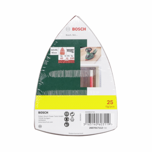 Bosch 25 brusny papir pro Multibrusku zrnitost  40-180 10