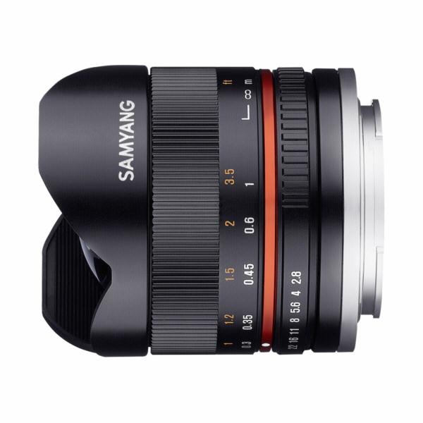 Samyang F 2,8/8 Fish-Eye II cerna Fuji X