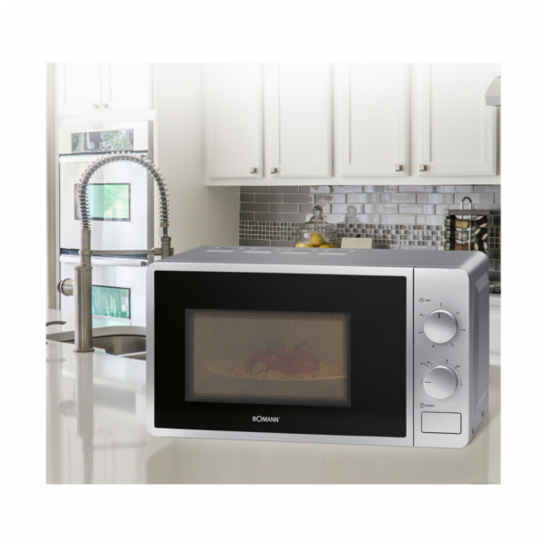 Bomann MW 6014 CB stribrna