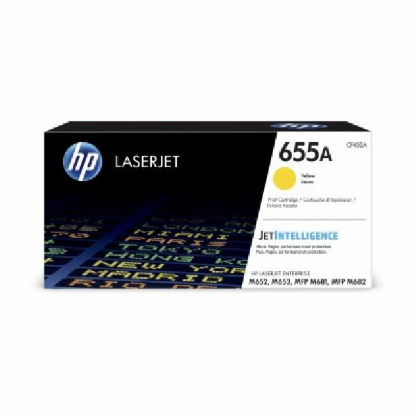HP 655A Yellow Original LaserJet Toner Cartridge (CF452A)...