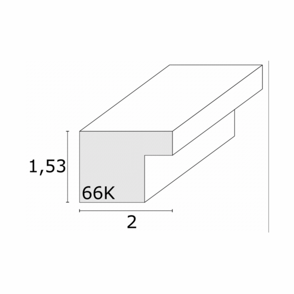 Deknudt S66KF1 P1          20x30 drevo bile s paspartou