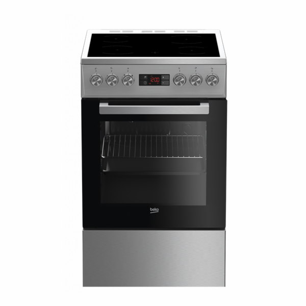 Beko FSM 57300 GX Sporák s sklokeramickou deskou nerez