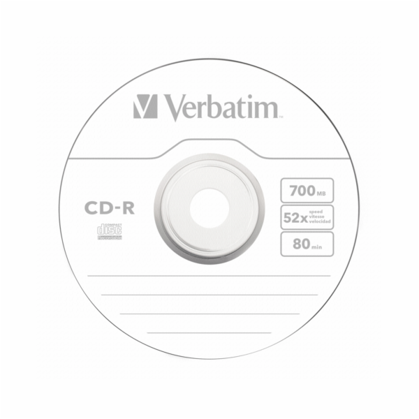 1x25 Verbatim CD-R 80 / 700MB 52x Speed Extra Protection