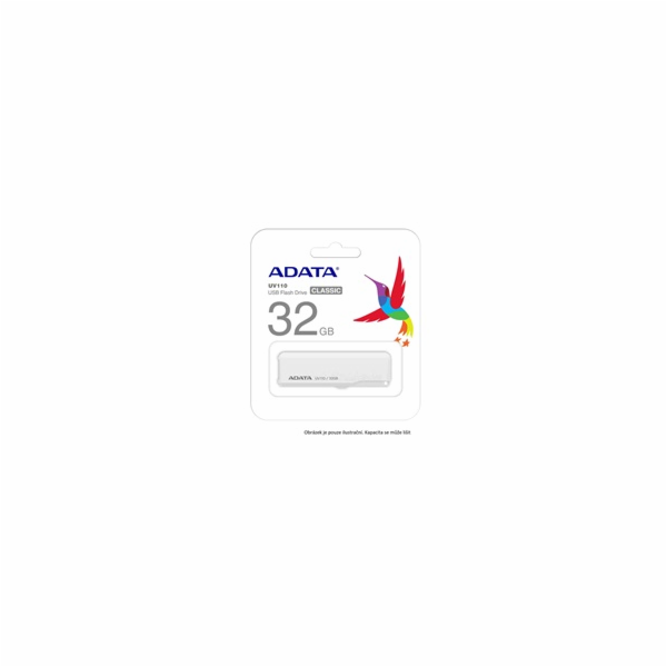ADATA Flash Disk 16GB USB 2.0 DashDrive UV110, bílý