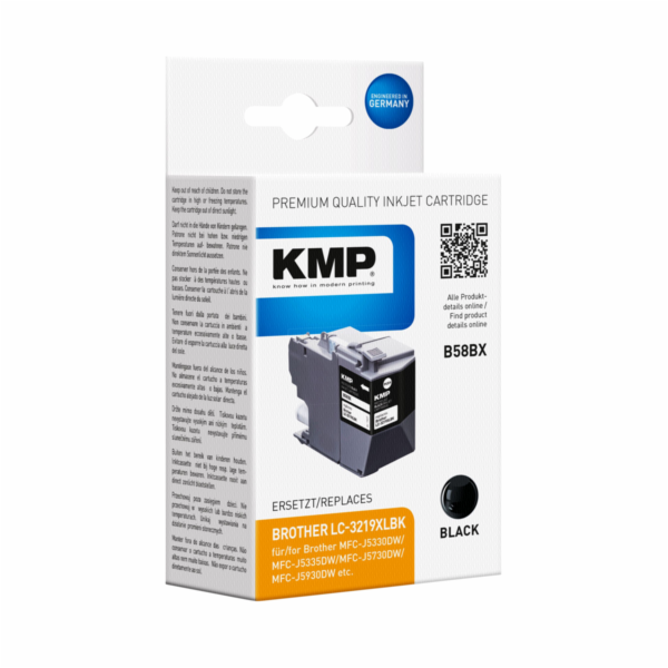 KMP B58BX cartridge cerna komp. s Brother LC-3219XLBK