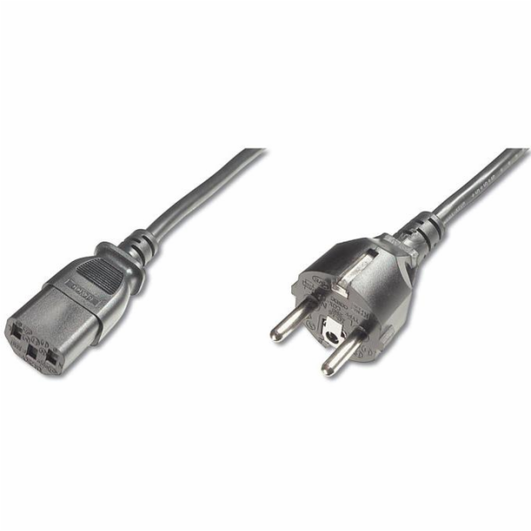PREMIUMCORD Kabel napájecí 230V/10A, rovná vidlice,  2m