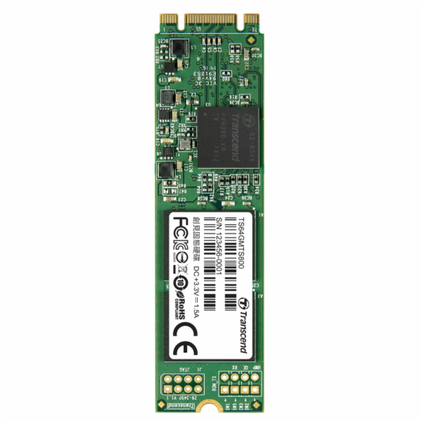 TRANSCEND Industrial SSD MTS800S 64GB, M.2 2280, SATA III...