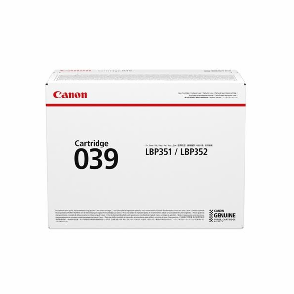 Canon TONER  CRG 039 černý pro i-Sensys LBP 351 a 352 (11...