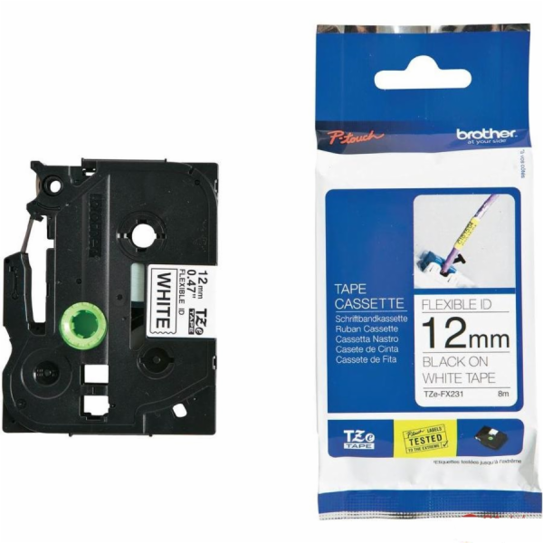 BROTHER TZEFX231 - kazeta TZ šířky 12mm, flexibilní pásko...