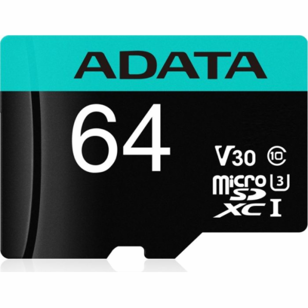 ADATA MicroSDXC karta 64GB Premier Pro UHS-I V30S (R:100/...