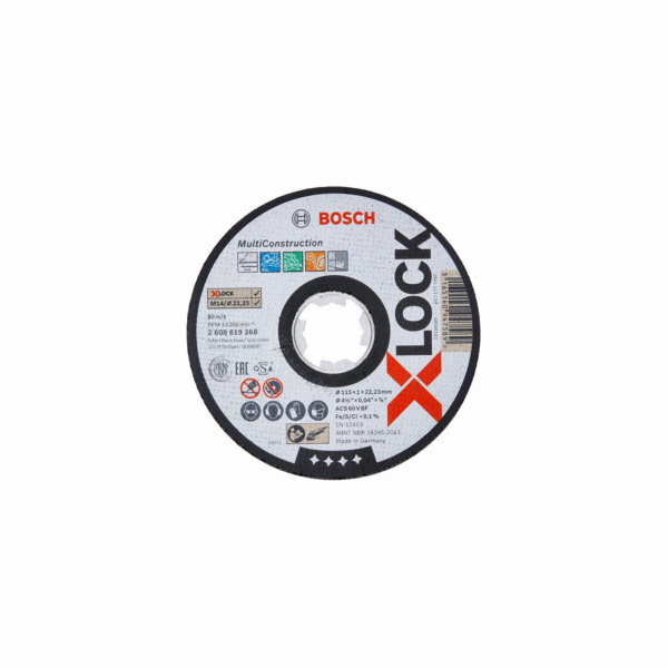 Plochý řezný kotouč Bosch Multi Material systému X-LOCK, ...