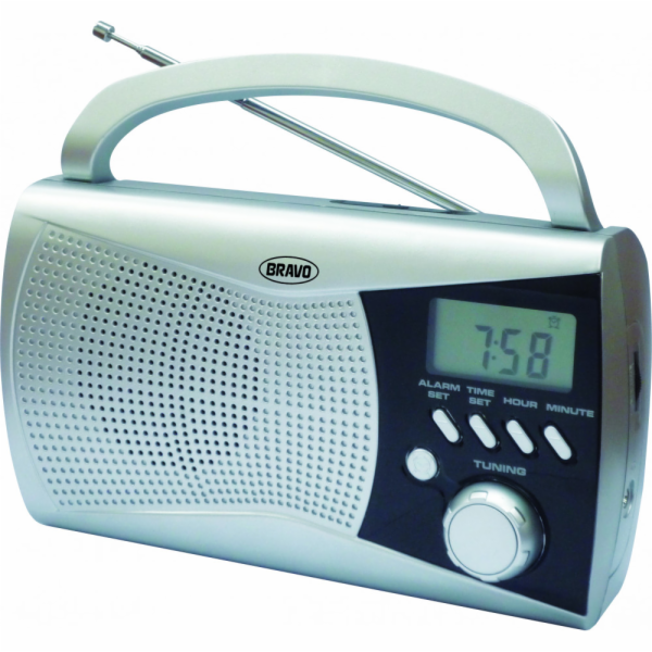 RÁDIO DIGITÁLNÍ B-6010 STŘÍBRNÉ  