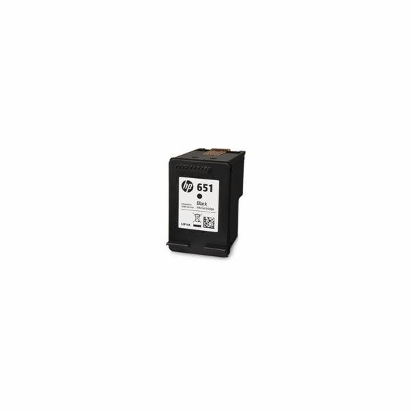 HP 651 Black Original Ink Advantage Cartridge, C2P10AE (6...