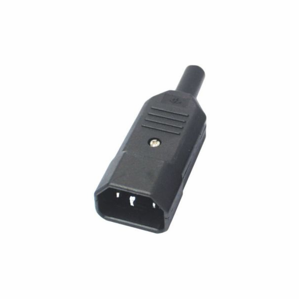 PREMIUMCORD Konektor napájecí 230V na kabel (samec, IEC C14)