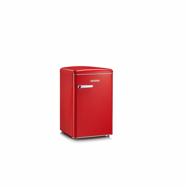 Chladnička Severin, RKS 8830 RED RETRO, 106 l, LED osvětl...