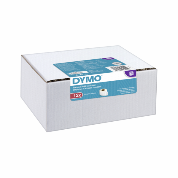 Dymo Address Lables 28 x 89 mm white 12x 130 pcs.