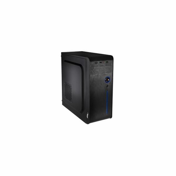 Akyga PC skříň Midi ATX 2xUSB2.0. bez PSU, černá