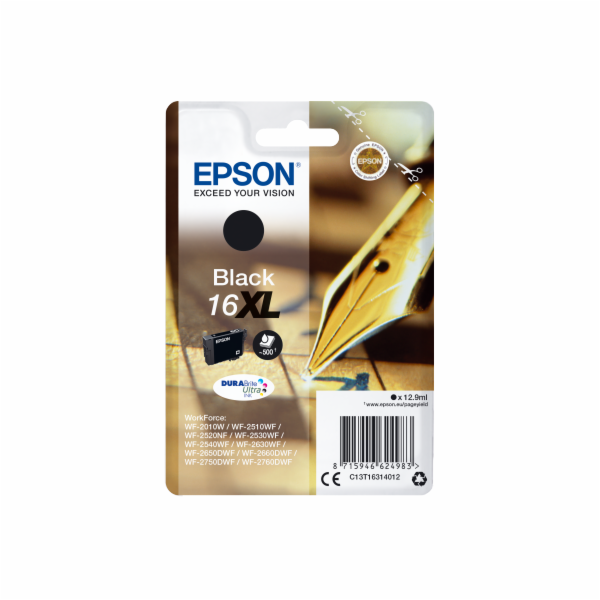 EPSON ink čer Singlepack "Pero" Black 16XL DURABrite Ultr...