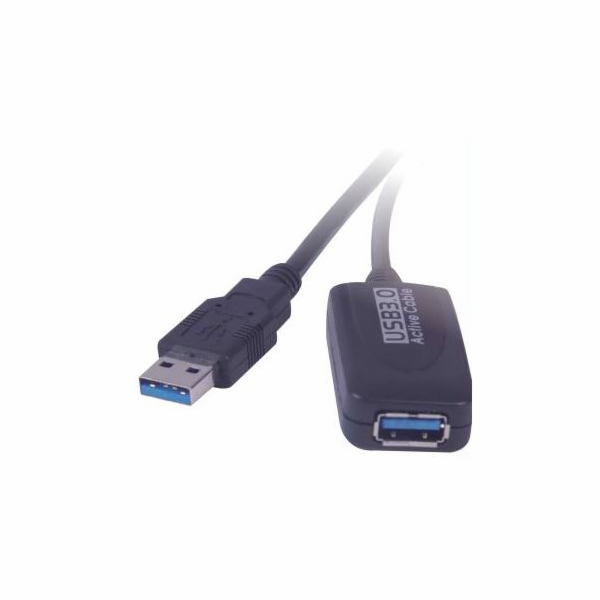 PREMIUMCORD USB 3.0 repeater a prodlužovací kabel A/M-A/F 5m