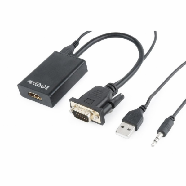 Gembird A-VGA-HDMI-01 adaptér k video kabelům 0,15 m HDMI...