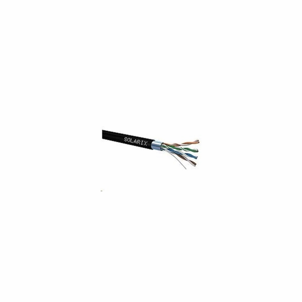 Solarix venkovní FTP, Cat5E, drát, PE, box 305m SXKD-5E-F...
