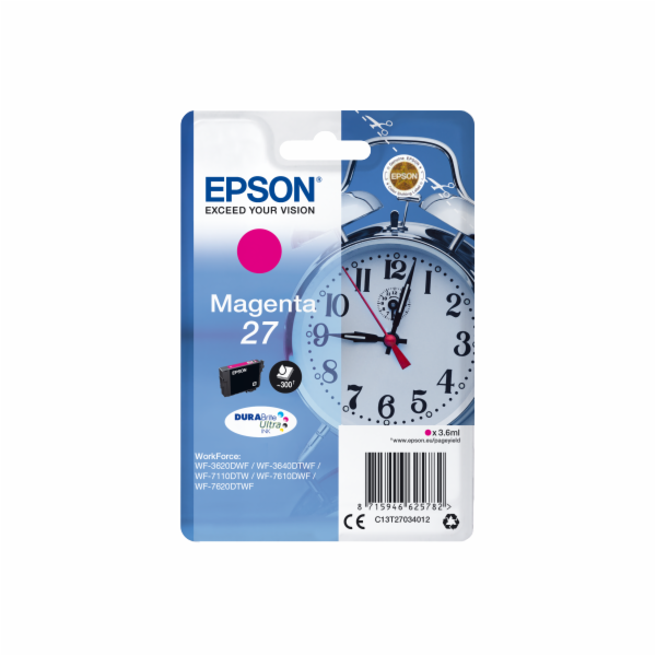 Epson Singlepack Magenta 27 DURABrite Ultra Ink