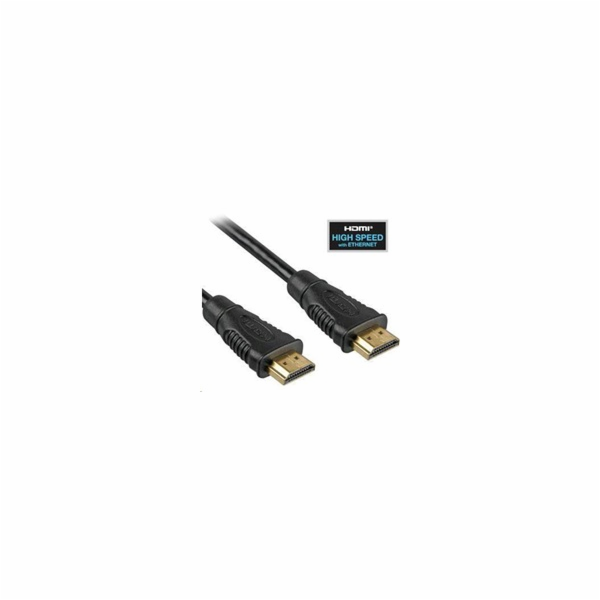 PremiumCord HDMI High Speed + Ethernet kabel, zlacené kon...