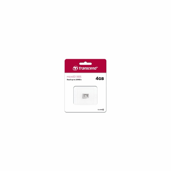 Transcend microSDHC 300S     4GB Class 10