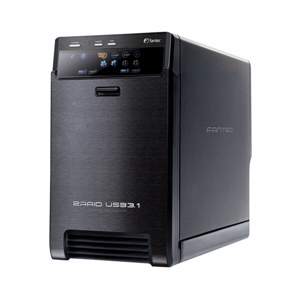 Fantec QB-X2U31R cerna 2 x 3,5 SATA Raid HDD USB 3.1
