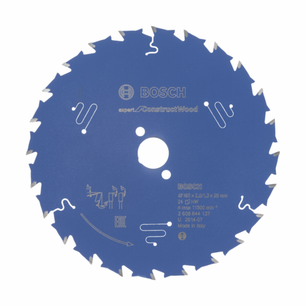 BOSCH Pilový kotouč Expert for Construct Wood; 165 x 20 x...