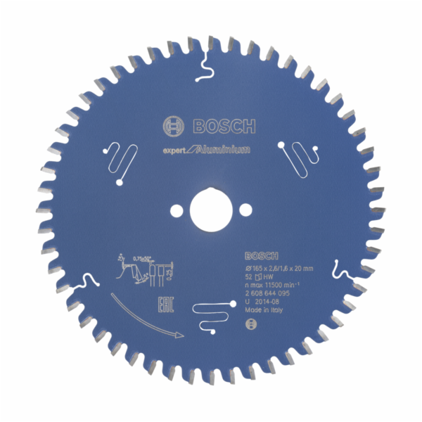 Pilový kotouč Bosch Expert na hliník, O 165mm, 52T