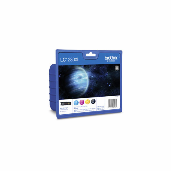 BROTHER LC-1280XLVAL  Ink BK/C/M/Y pre MFC-J6910DW