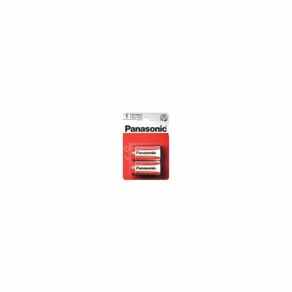 PANASONIC Zinkouhlíkové baterie Red Zinc R14RZ/2BP EU C 1...
