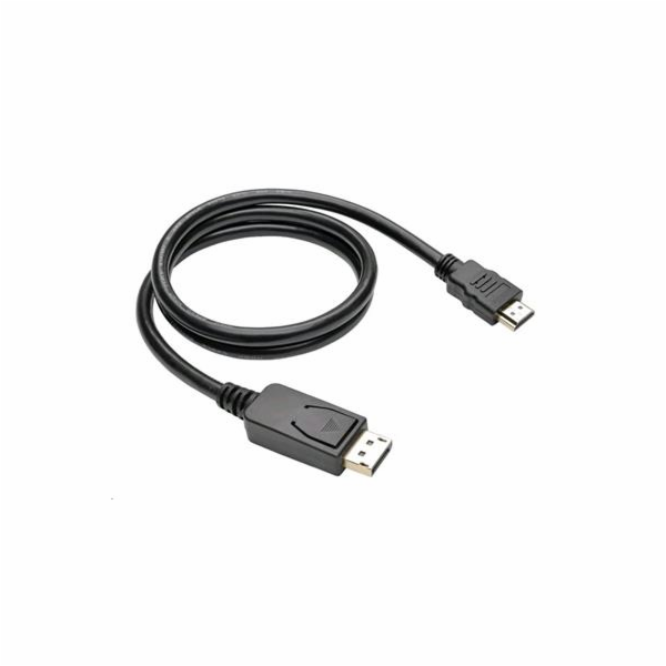 C-TECH kabel DisplayPort/HDMI, 3m, černý
