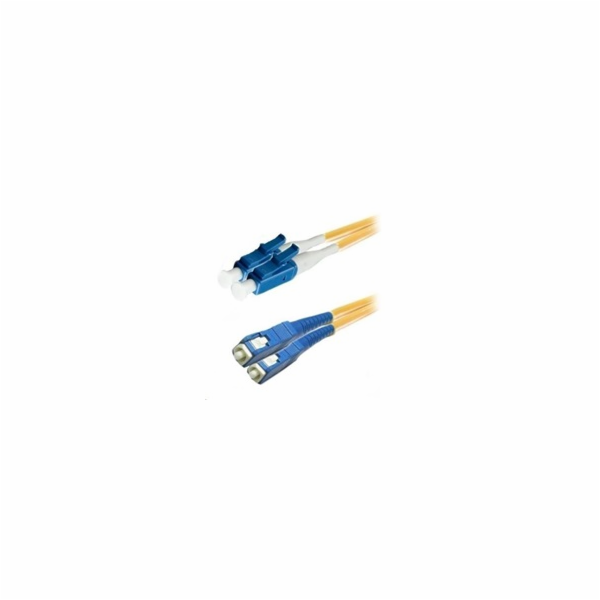 Duplexní patch kabel SM 9/125, OS2, LC-SC, LS0H, 1m