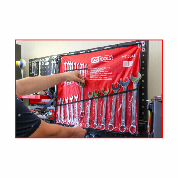 KS Tools Ring Spanner-Set angled 21-pieces 6-32mm 517.0043