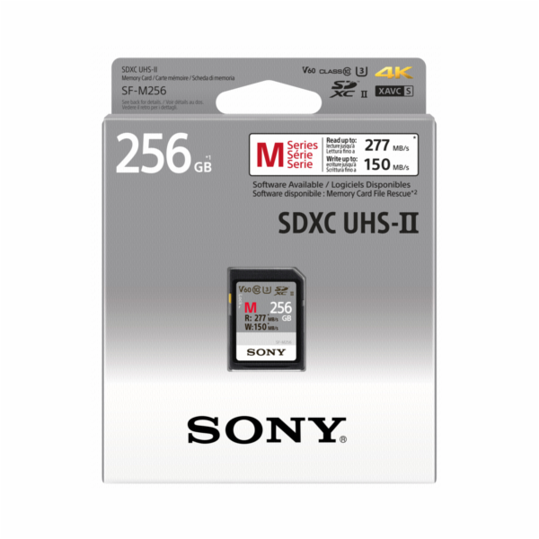 Sony SDXC M series         256GB UHS-II Class 10 U3 V60