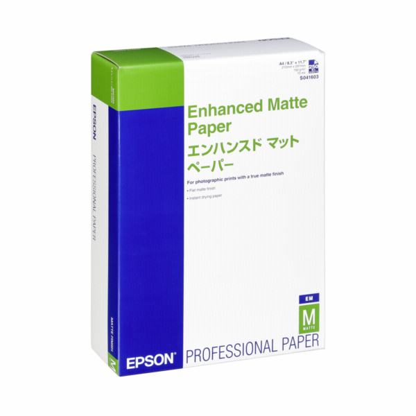 Epson Enhanced matny papir A 4, 250 listu, 192 g   S 041718